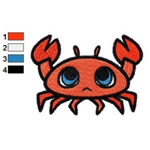 Free Animal for kids Crab Embroidery Design